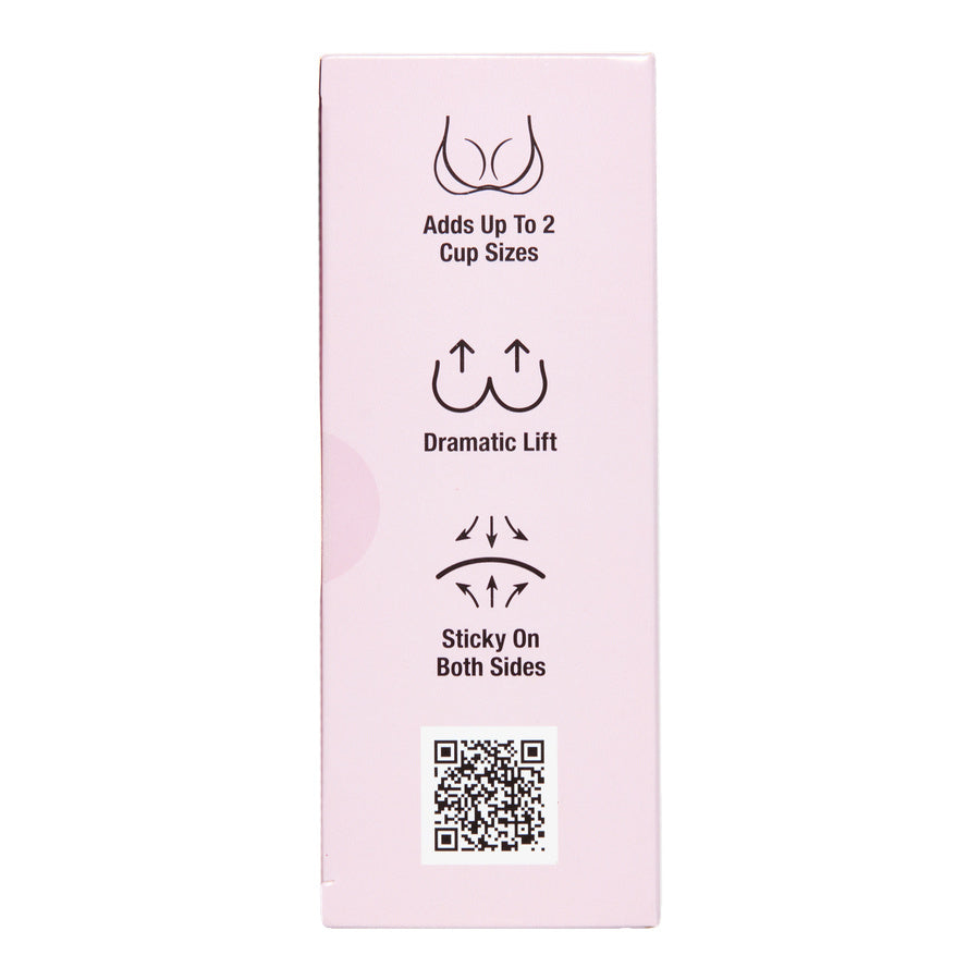 Adhesive Push Up Bra packaging from the side on a white background