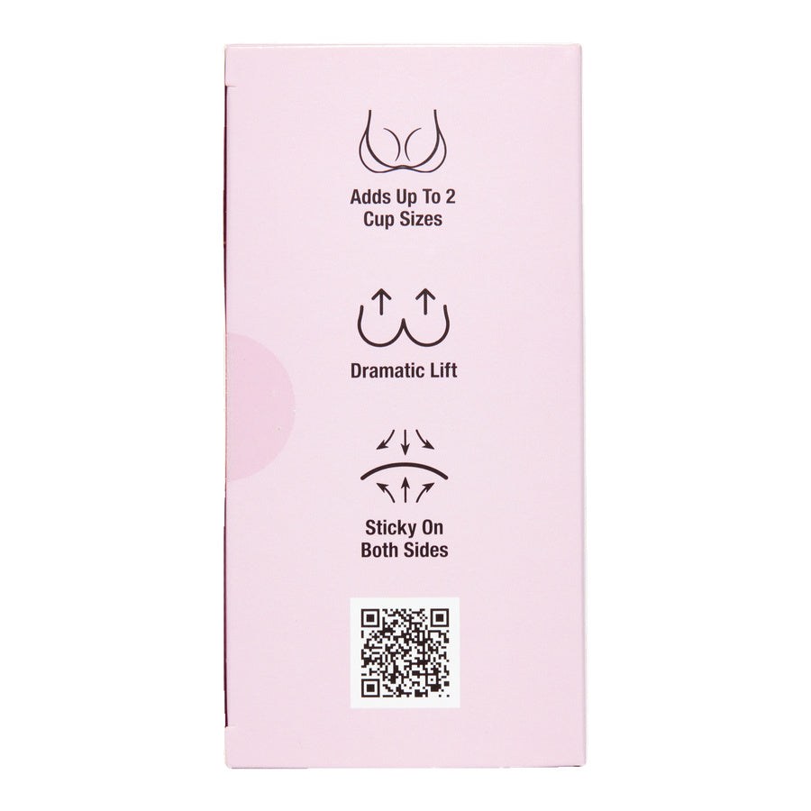 Adhesive Push Up Bra box from the side