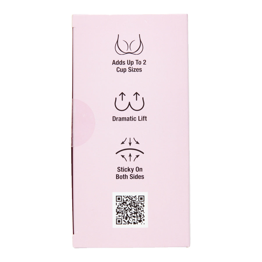 Adhesive Push Up Bra packaging from the side on a white background
