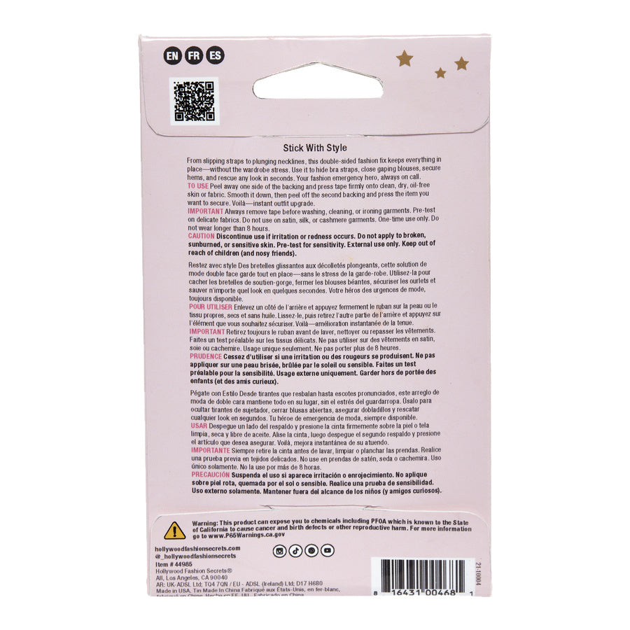 Fashion Tape packaging back