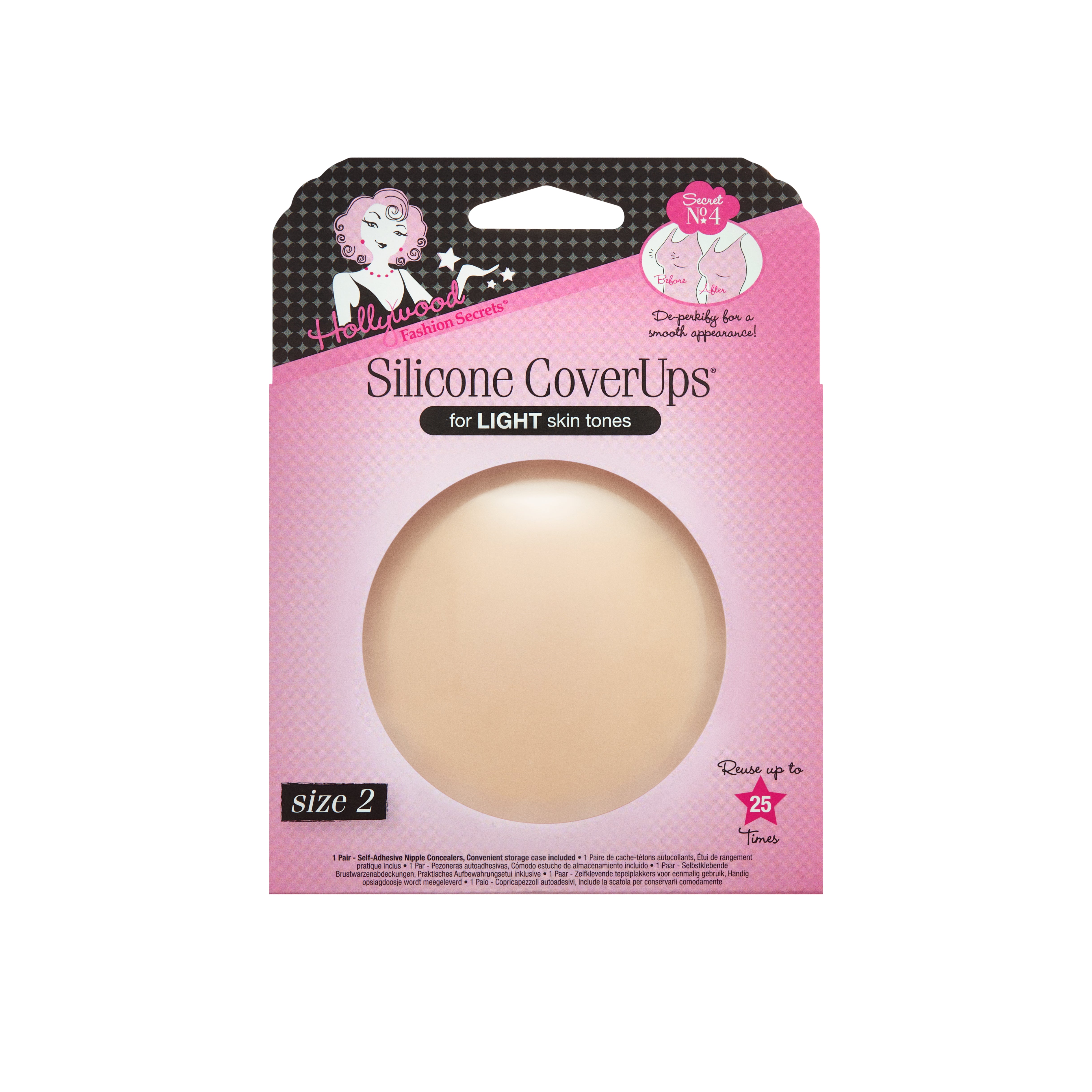 Packaging of Silicone Cover Ups Light front side