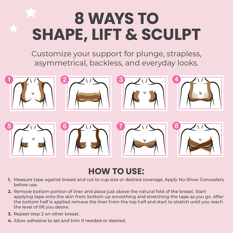 Breast Lift Tape infographic