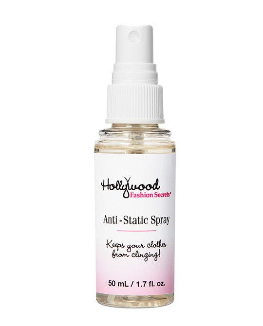 Hollywood Fashion Secrets Anti-Static Spray, 50ml, keeps clothes static-free and smooth.