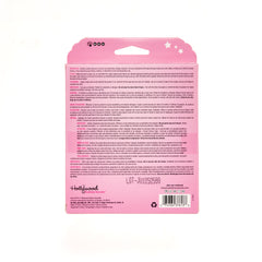 Pink product packaging with text and branding on a white background