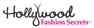 Hollywood Fashion Secrets Logo – Stylish Hollywood Fashion Secrets logo in black and pink for beauty and fashion solutions.