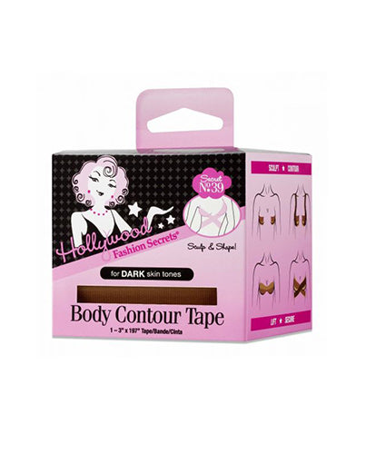 Right half-side view of the box of contour tape for body