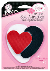 Front view of Hollywood Fashion Secrets No. 37 Sole A-Traction Non-Slip Shoe Grips kit in a wall-hook ready retail pack