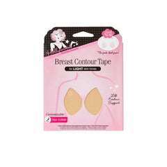 A front view of Hollywood Fashion Secrets Breast Contour Tape in shade Light in packaging
