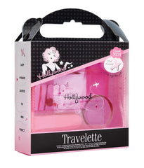 3D illustration of fashion secrets travel kit retail packaging