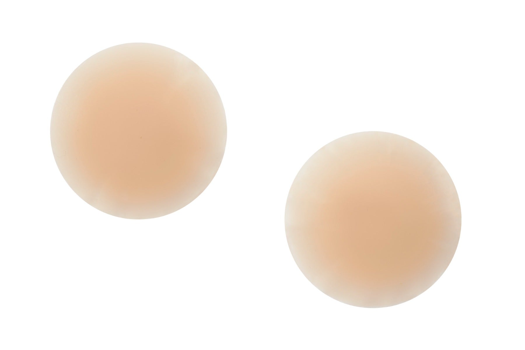 One pair of size-1 adhesive nipple concealer isolated in white color background