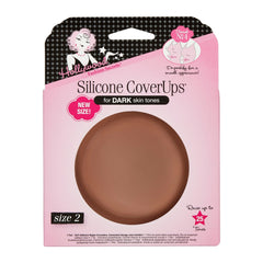 Hollywood Fashion Secrets Silicone CoverUps for dark skin tones, reusable and designed for a seamless, no-show look under clothing.
