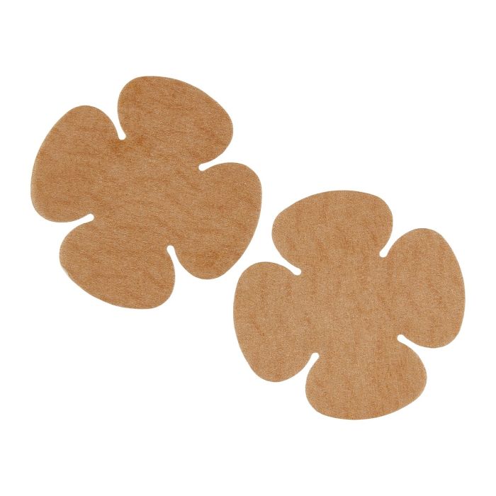 Close-up of Hollywood Fashion Secrets Reusable Nipple Concealers - Soft, skin-friendly adhesive nipple covers shaped like flowers for a natural look.